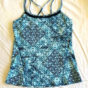 Gaiam Shine Mesh Detail Performance Tank